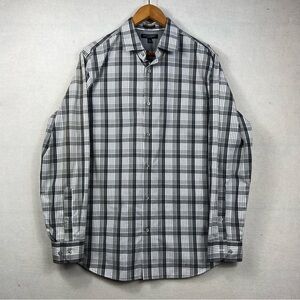 Banana Republic Men’s Large Camden Fit Non-Iron Button Front Shirt Checkered
